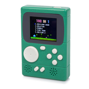 Mini consola portátil retro Pocket Player con 198 juegos de 8 bits, pantalla de 2 pulgadas.