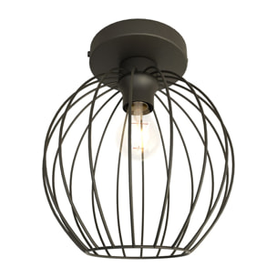 Lampada a sospensione NEST in acciaio nero