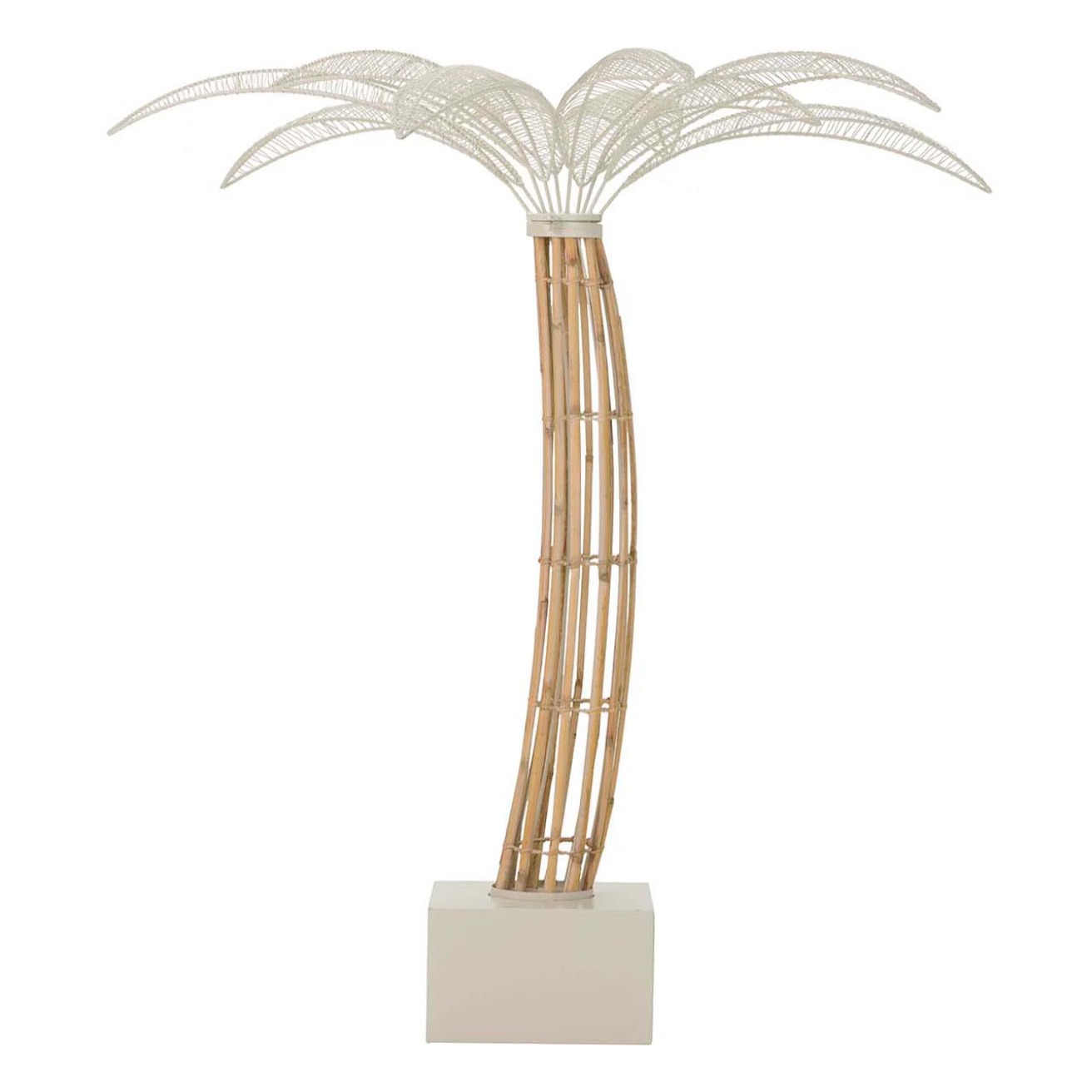 Figura Palmera Metal Fibra Sintetica 89x84x98 Cm