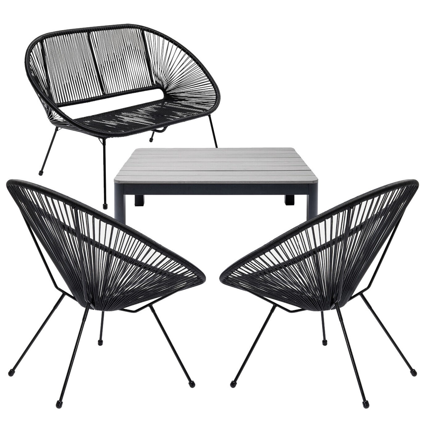 Ensemble de jardin Acapulco Holiday set de 4 Kare Design
