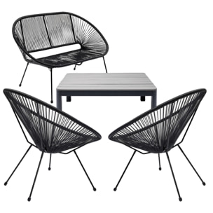 Ensemble de jardin Acapulco Holiday set de 4 Kare Design
