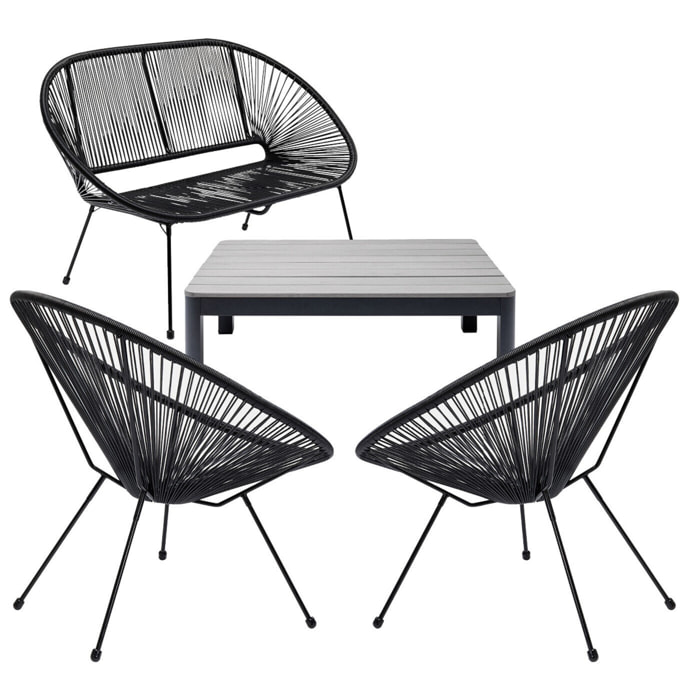 Ensemble de jardin Acapulco Holiday set de 4 Kare Design