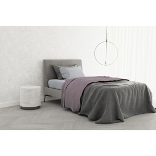 COMPLETO LETTO TRENDY CHIC MADE IN ITALY COTONE- ROSA ANTICO SINGOLO