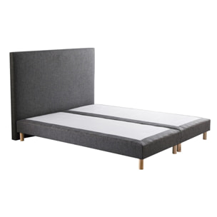 Sommier confort durable SYMBIOSE avec tête de lit lisse élégante