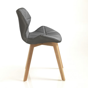 Tomasucci Lot de 2 chaises NEW KEMI-A GREY Multicolore