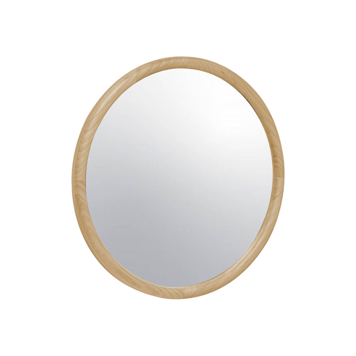 Miroir rond en bois de pin Ø60cm GEORGIA naturel
