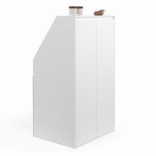Armoire sous pente Tom 2 portes blanches