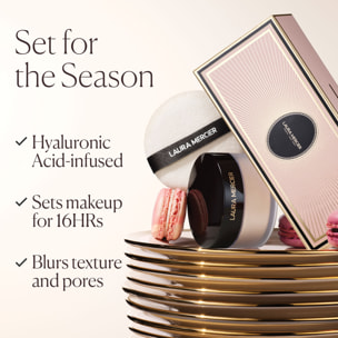 Indulgent Icons - Ultra-Blur - Coffret Poudre Libre Fixante Transparente et Houppette