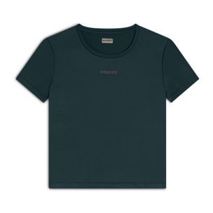 T-shirt comfort fit con maniche corte in tessuto tecnico