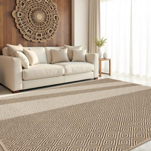 Tapis extérieur intérieur NOLAM aspect jute ton sur ton