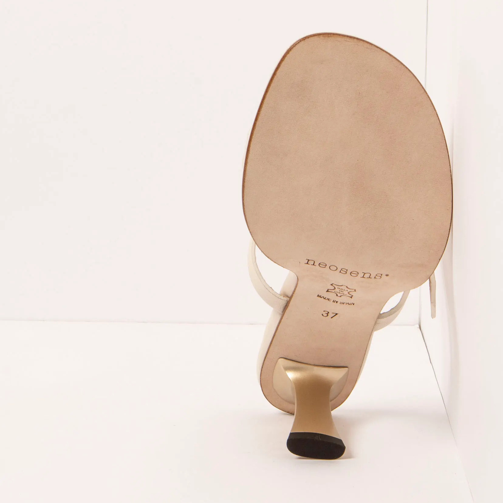 Sandalias con tacón S3194 NAPPA CREAM/ ALBANA color Cream