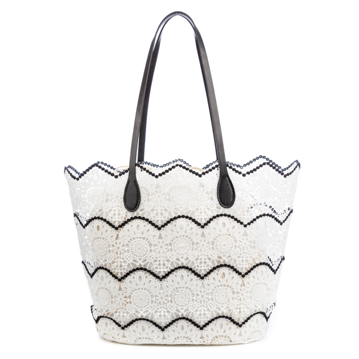 Biferno Borsa a spalla Donna. Realizzata in cotone.