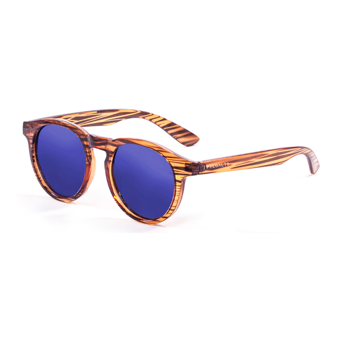 Gafas de sol PALO ALTO NEWPORT - Franja marrón / Revo azul cielo