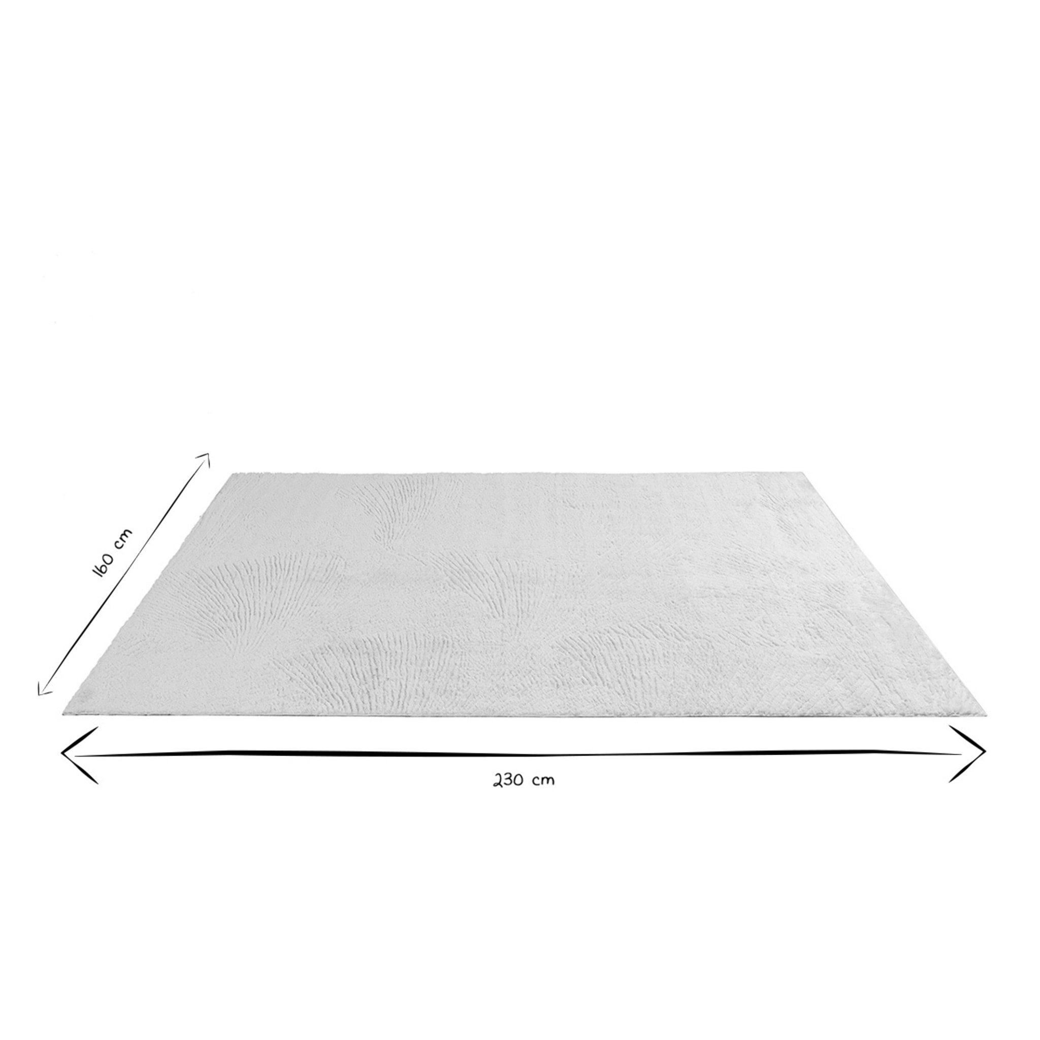 Tapis rectangulaire ivoire à motifs 160 x 230 cm SISSI
