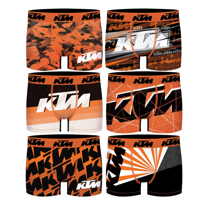 Pack 6 calzoncillos KTM Motorbike para hombre