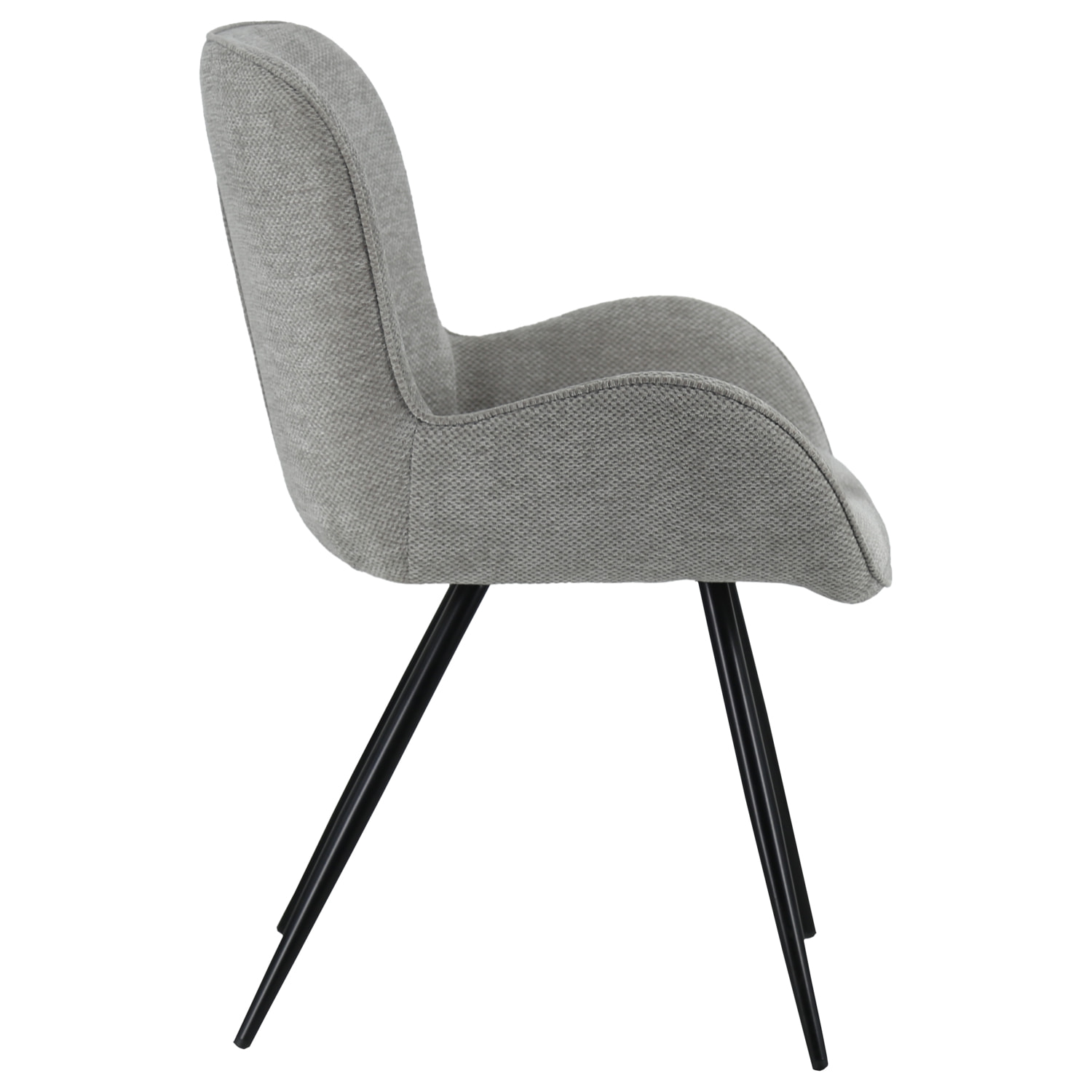 Chaise en chenille grise EVA