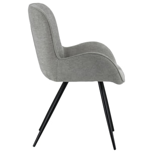 Chaise en chenille grise EVA