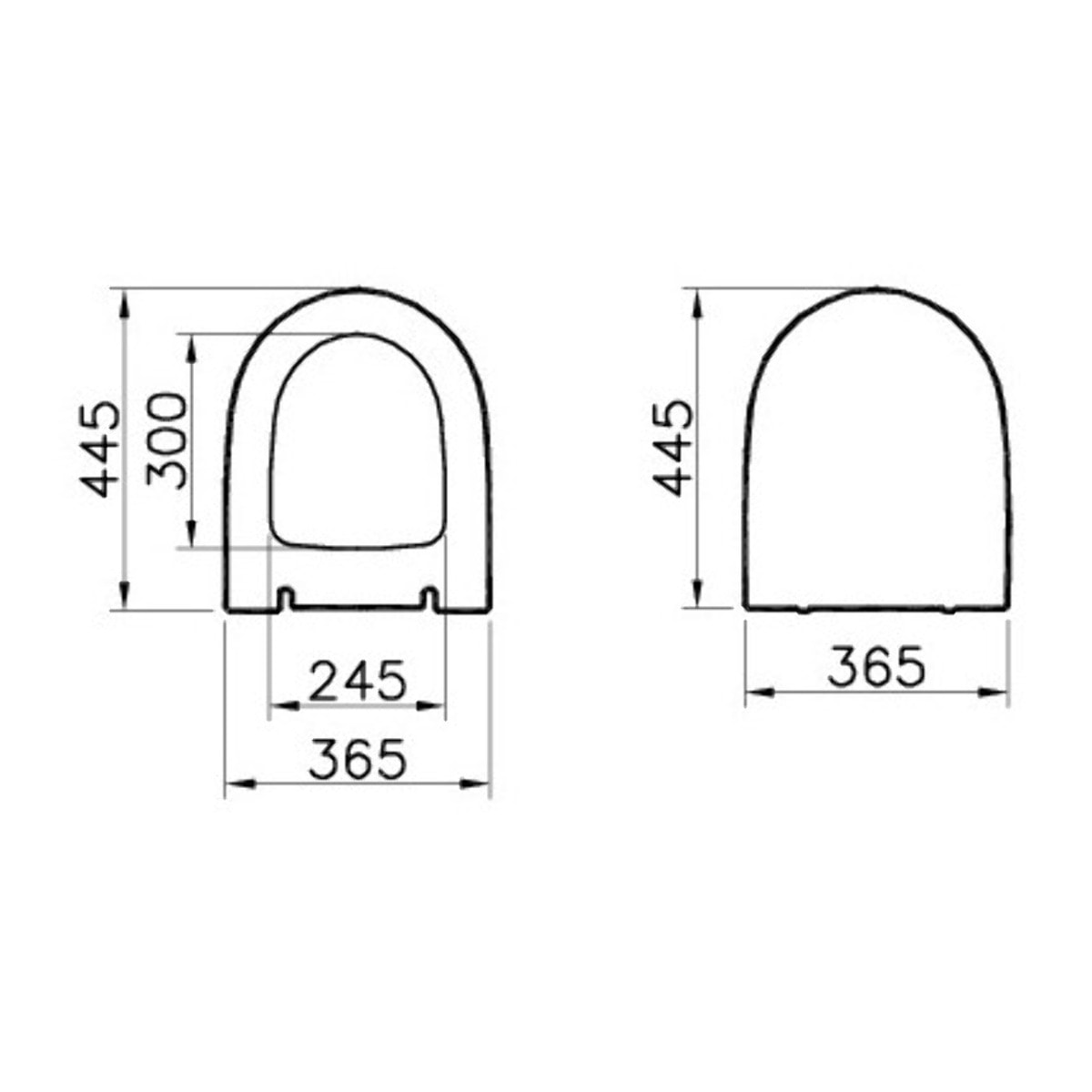 SENTO Cuvette compacte 49,5 cm avec fixations invisibles + abattant ultra-fin softclose (SentoCompact)