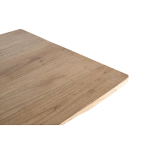 Mesas de Comedor de Madera de Mindi 180 Cm Estilo Nórdico Natural