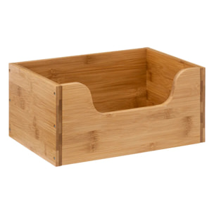 Panier empilable bambou petit modèle