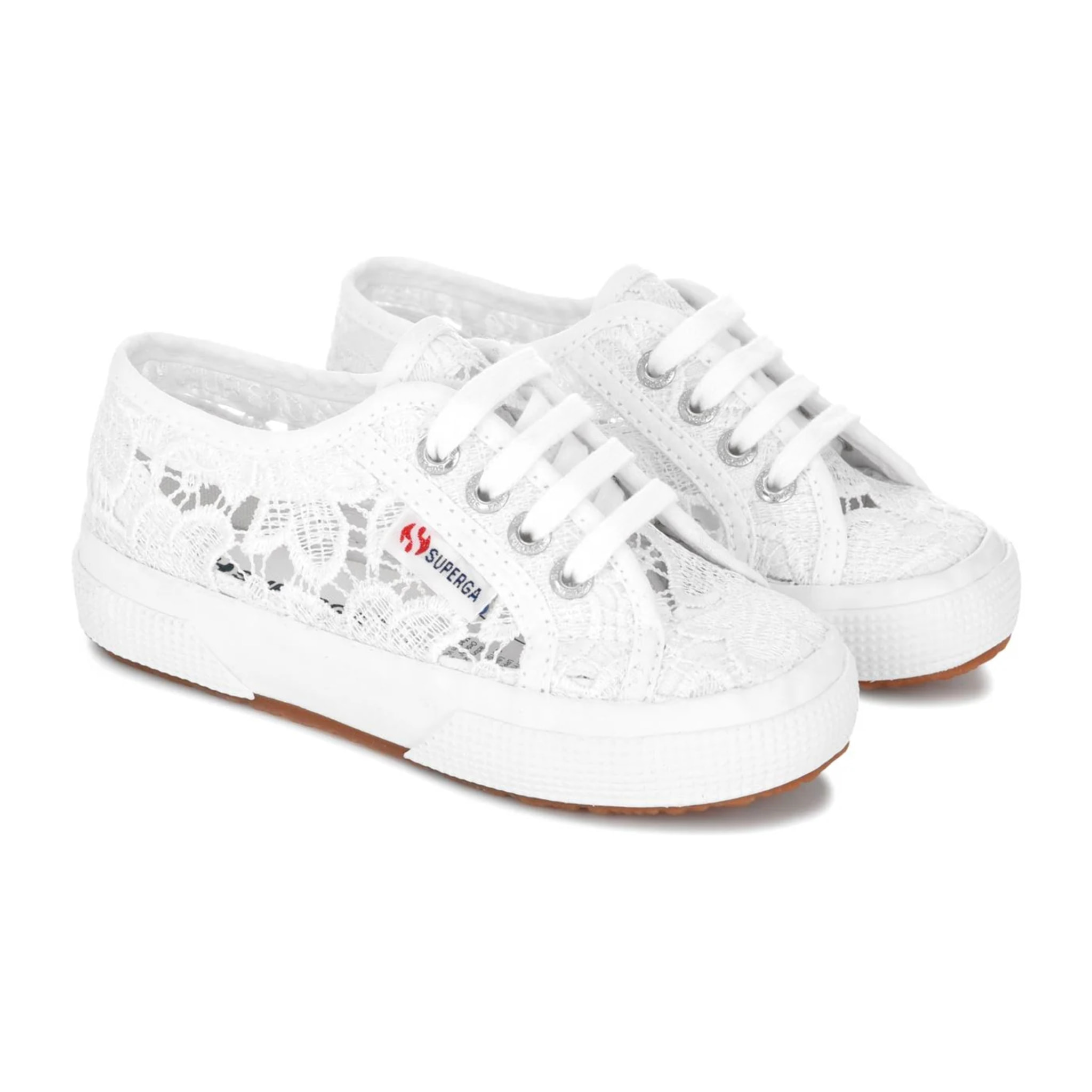 Le Superga Bambina Bianco 2750 Kids Macrame