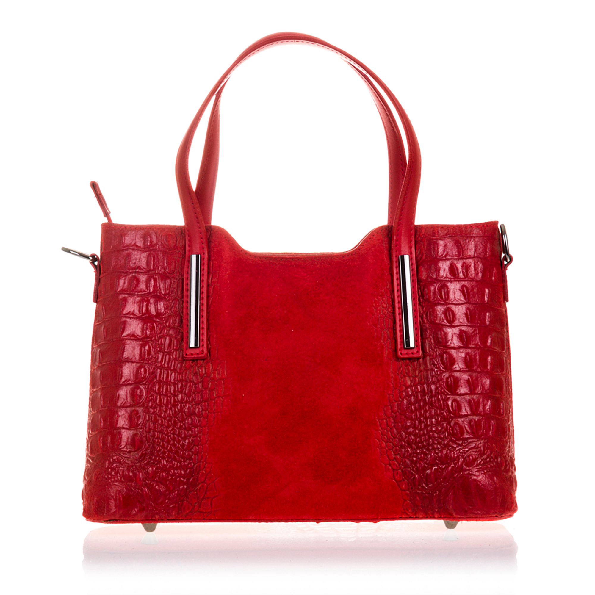 Fiesole Borsa tote Donna.Pelle autentica Camoscio Stampato Coccodrillo