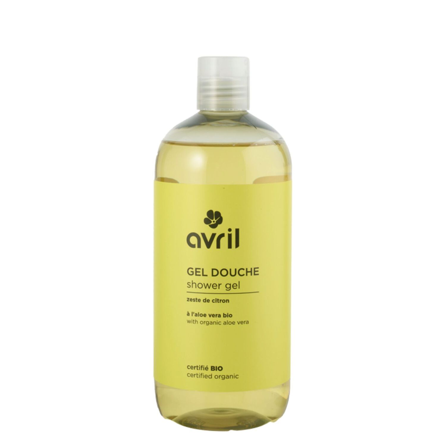 Gel douche - Certifié bio - Gel douche zeste de citron - Sans savon 500 ml