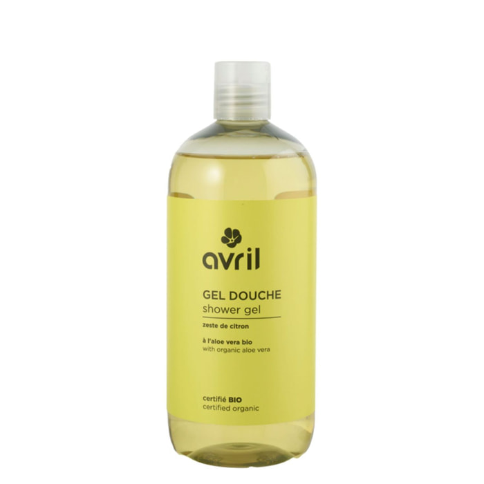 Gel douche - Certifié bio - Gel douche zeste de citron - Sans savon 500 ml