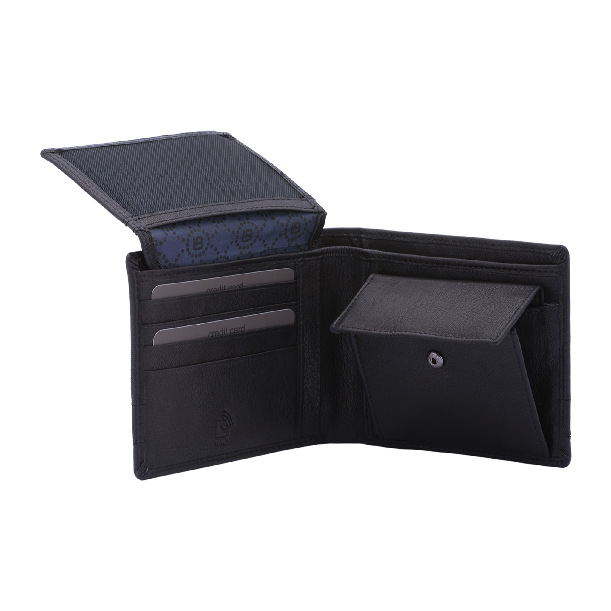 Portafoglio  da uomo In Vera pelle Made in Italy 9,5x12x3 cm