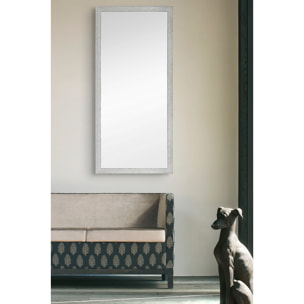 Espejo rectangular Gotas poliestireno plateado 138x68x2 cm