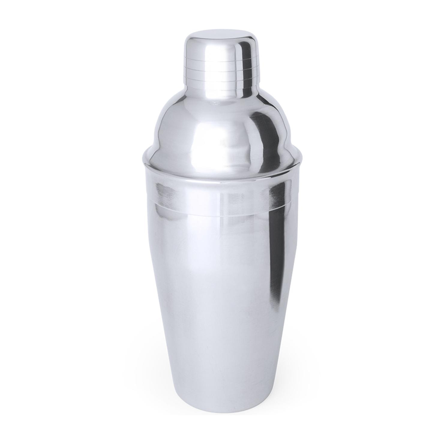 Tobassy, ​​shaker per cocktail da 550ml in acciaio inox semi-opaco. Con chiusura di sicurezza e tappo dosatore.