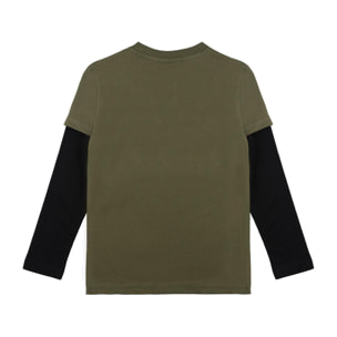 T-shirt da bambino a manica lunga Leone 1947 Wacs