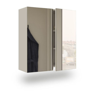 Armario camerino con espejo Inspire Blanco Brillo
