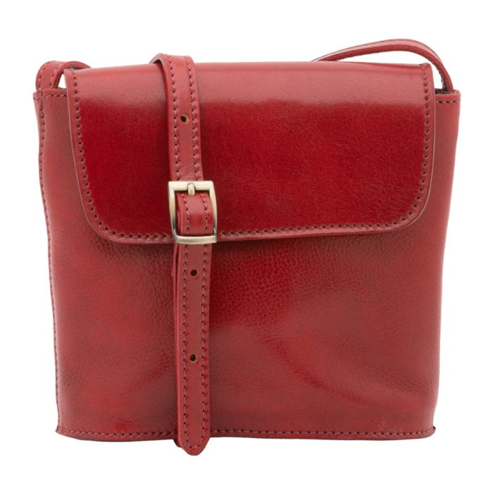 Borsa a tracolla uomo in vera pelle - Modello Castillon - 100% pelle - 16.0 x 17.5 x 7.0 cm