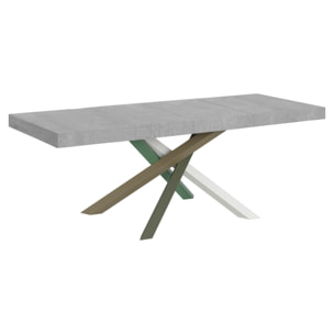 Mesa extensible 90x160/264 cm Volantis Premium Cemento estructura multicolor 4/A