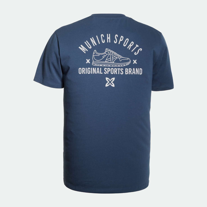 Camiseta MUNICH de algodón azul marino