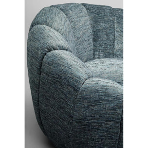 Fauteuil pivotant Fiori bleu Kare Design