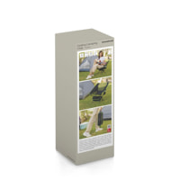 Sedia da campeggio pieghevole Folstul - nera e verde - 58 x 64 x 52,5 cm