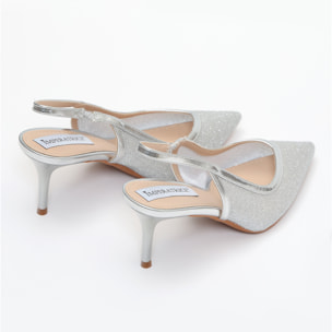 Dècolletè in simil pelle brillantinati