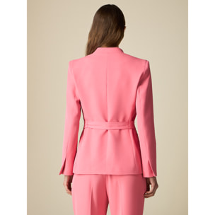 Oltre - Blazer con faja - Rosa