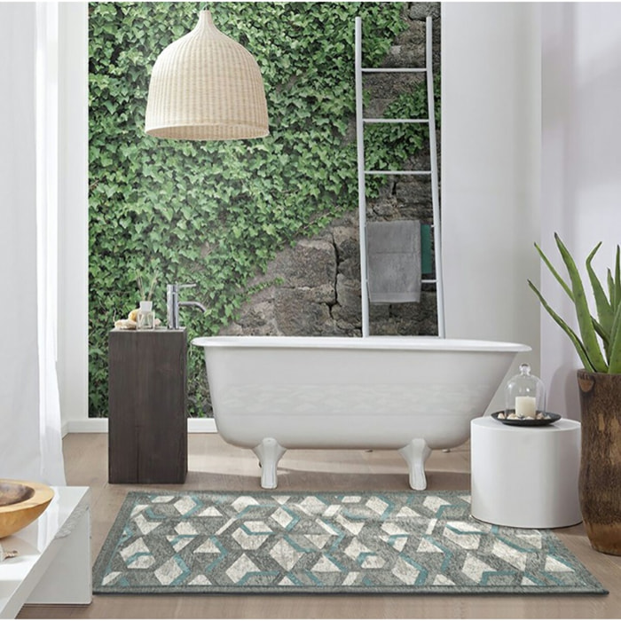 Tappeto Per Cucina Grigio-Ottanio