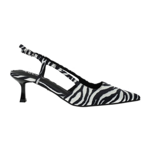 Décolleté sling back Donna Tata Italia Bianco