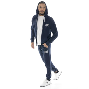 Tuta da uomo in cotone non garzato con cappuccio Leone Boxing legend