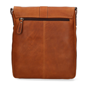 Borsa a tracolla  da uomo In Vera pelle Made in Italy 25x28x6 cm