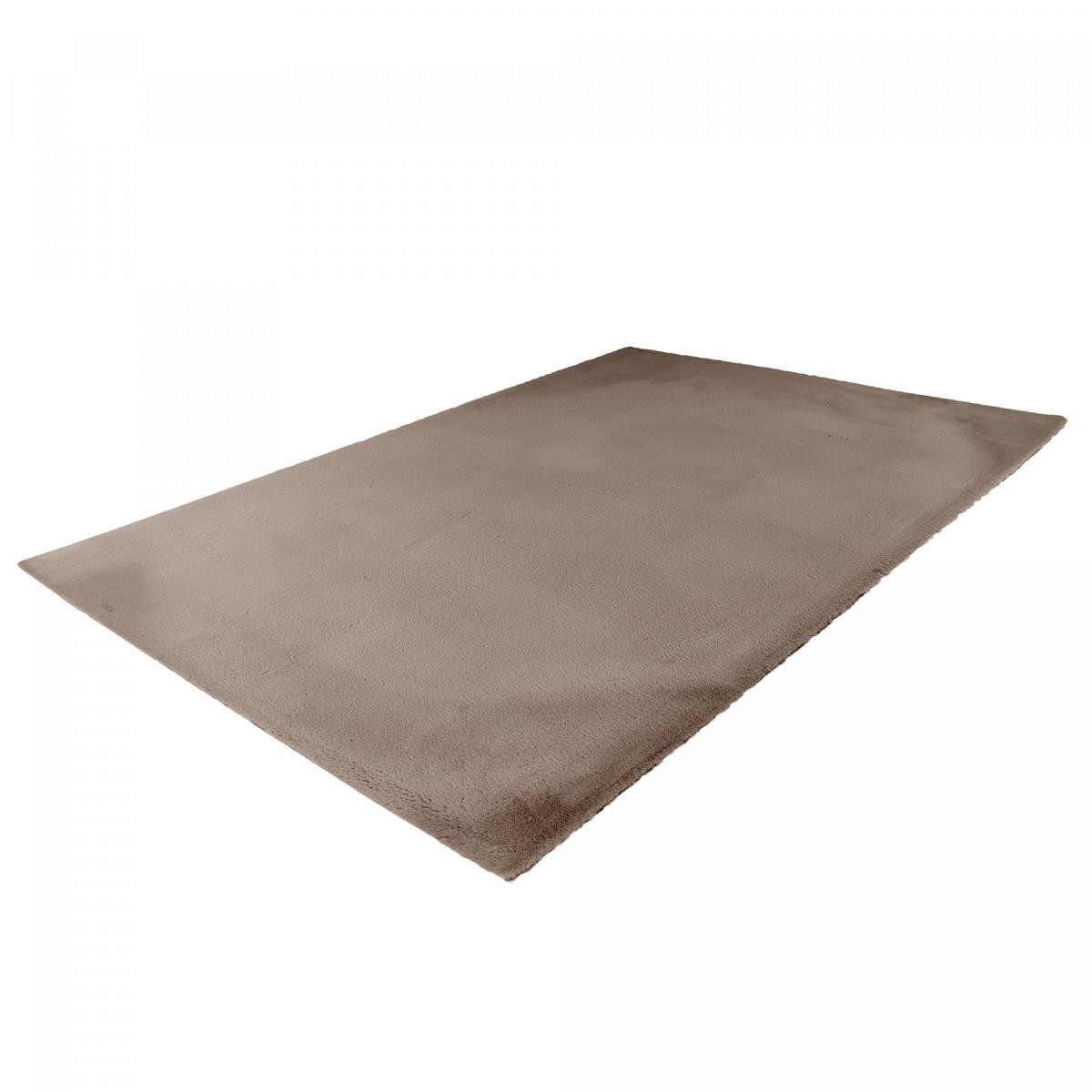 Tapis longs poils shaggy tufté motif uni HOHE