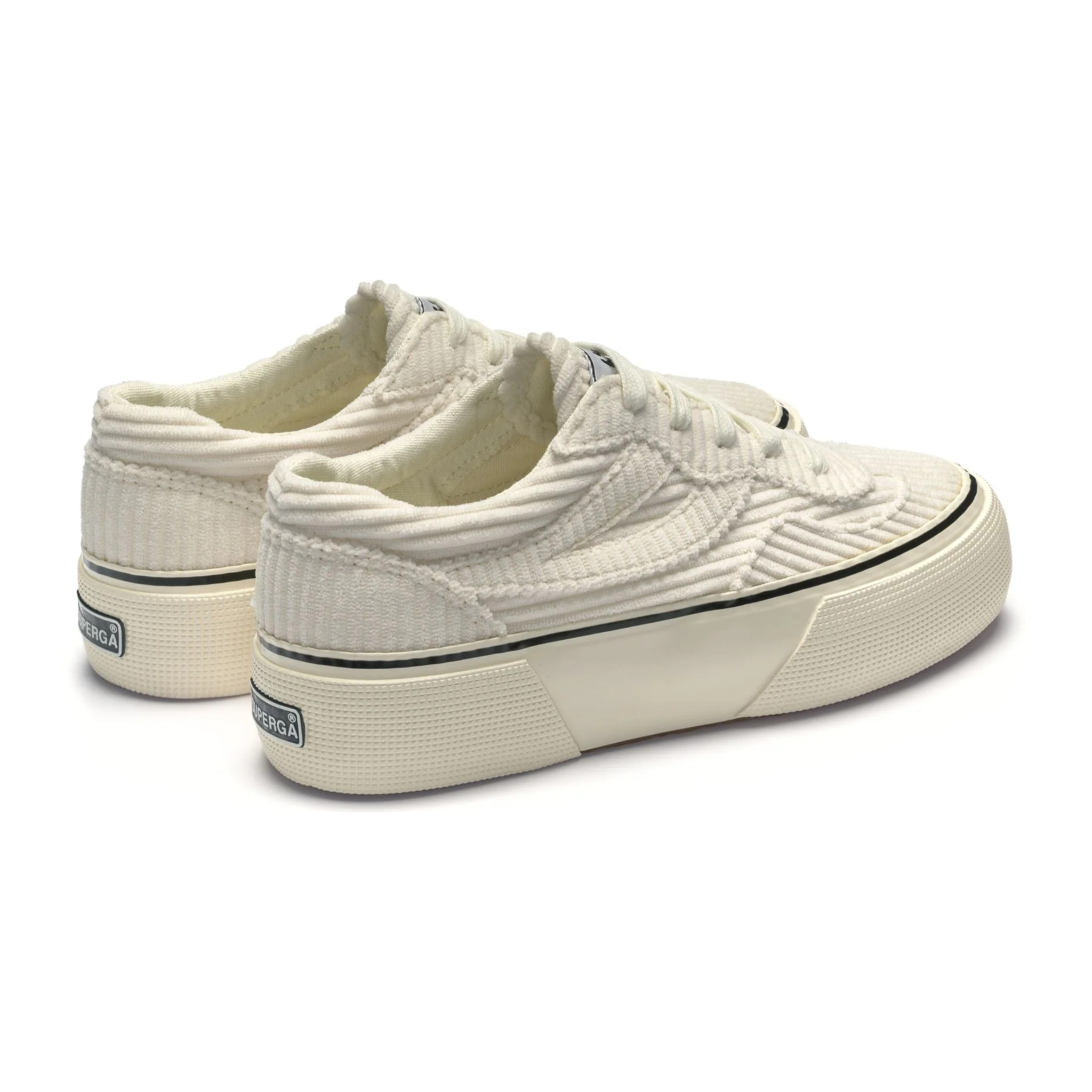 Sneakers Superga Donna Bianco 3041 REVOLLEY PLATFORM CORDUROY