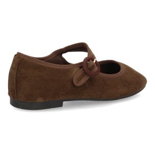 Bailarinas mujer con hebilla circular ajustable