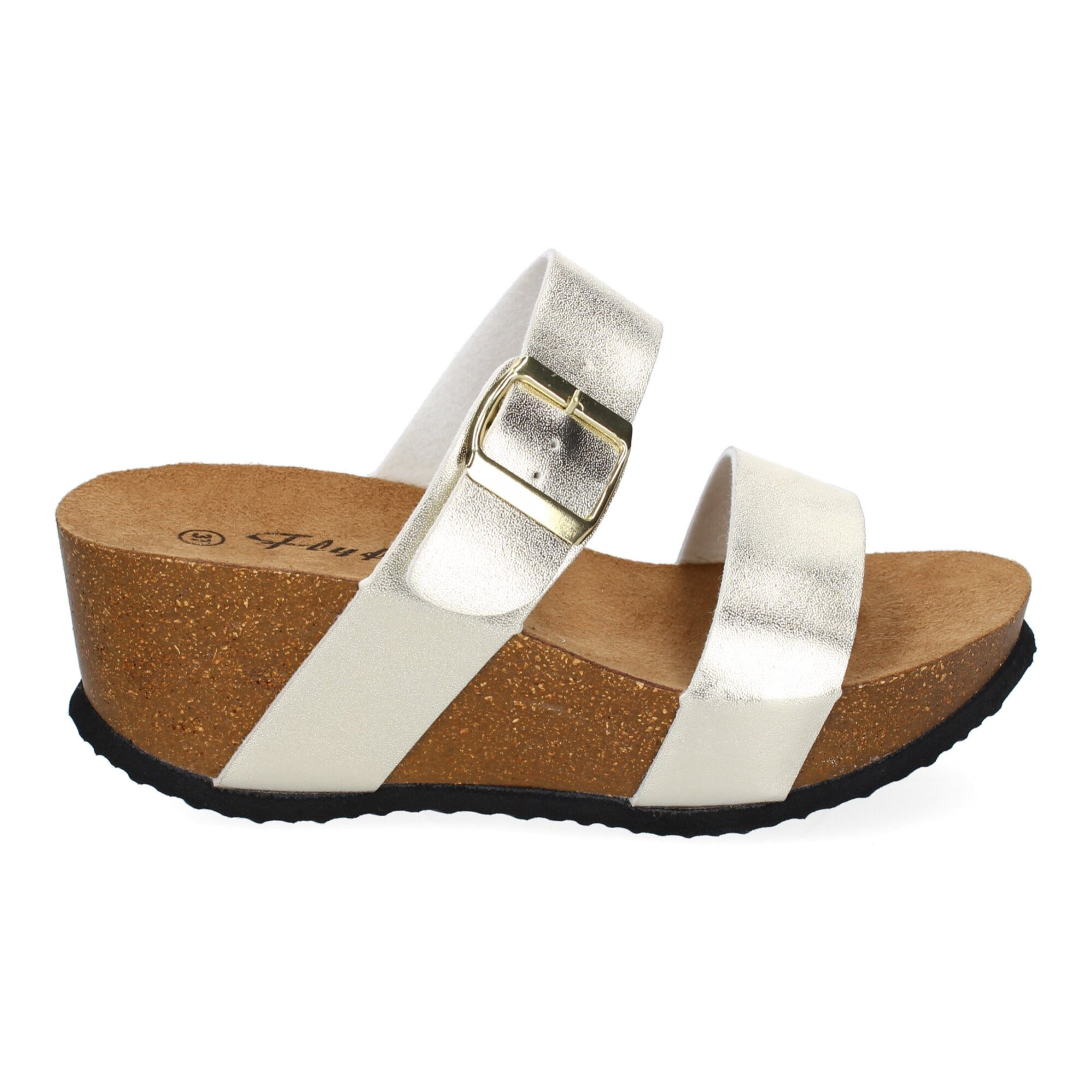 Sandalia de Cuña Bio con Pala Fina, Super Comodas, Talon Abierto