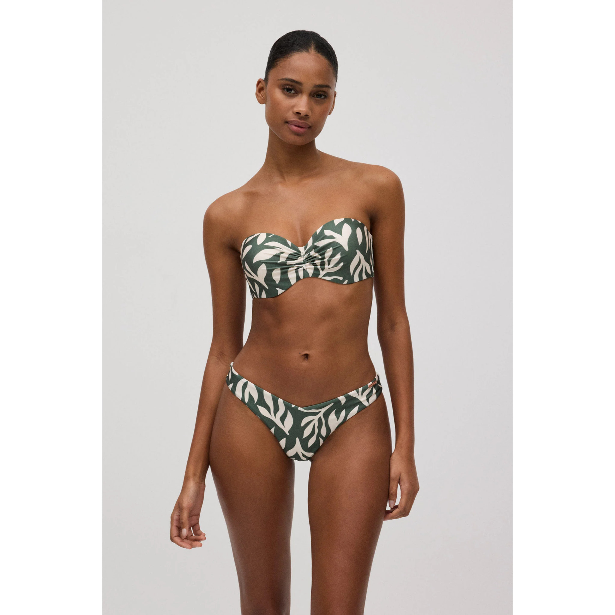 Set bikini brasiliano push-up a fascia glitterato