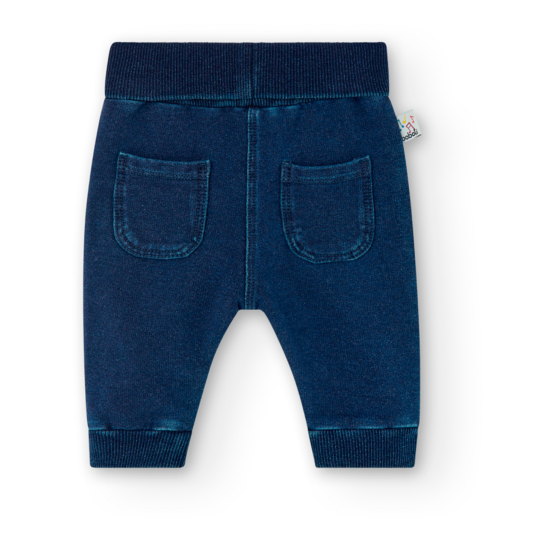 Pantalón felpa denim de bebé niño